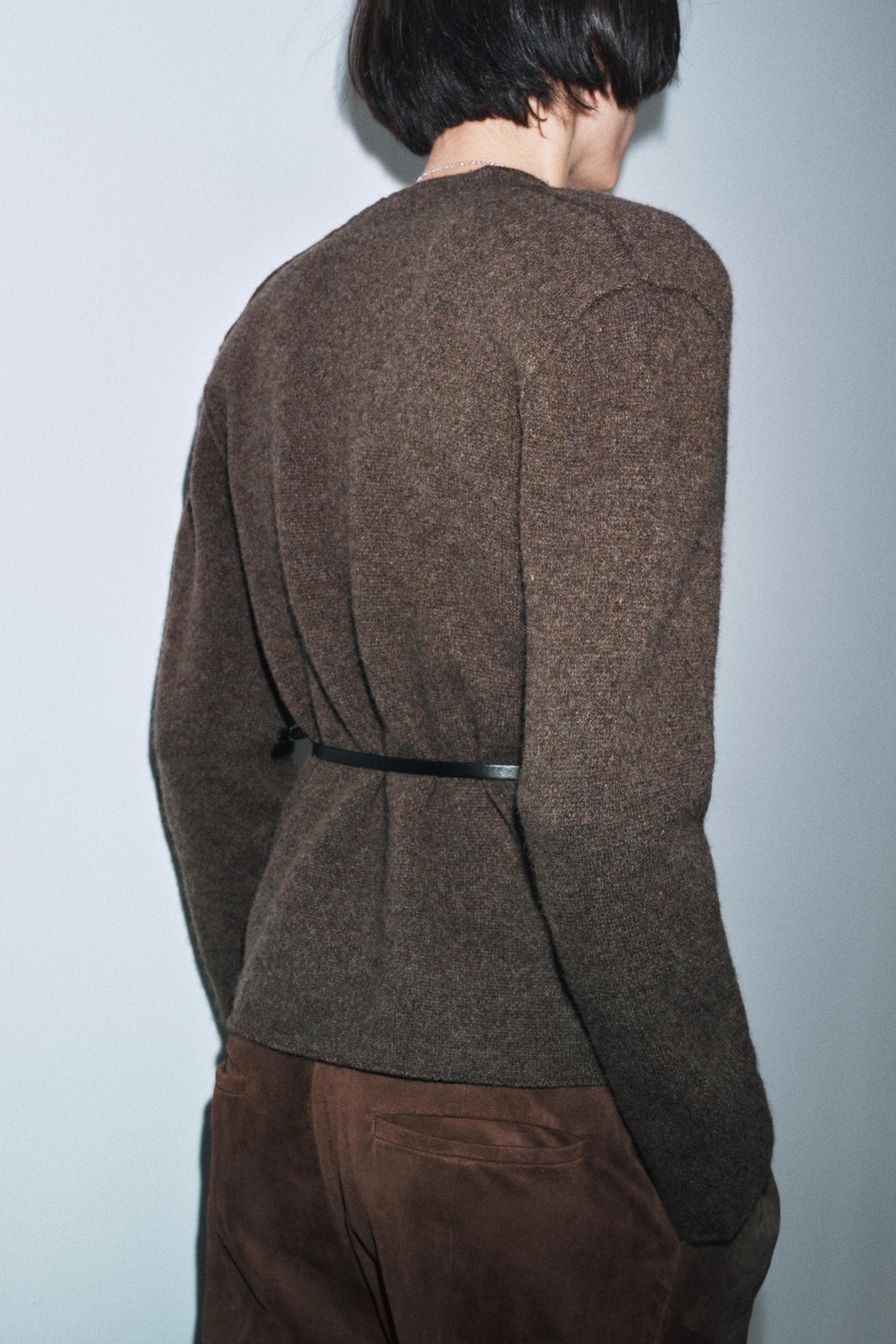 Wool Belted Cardigan