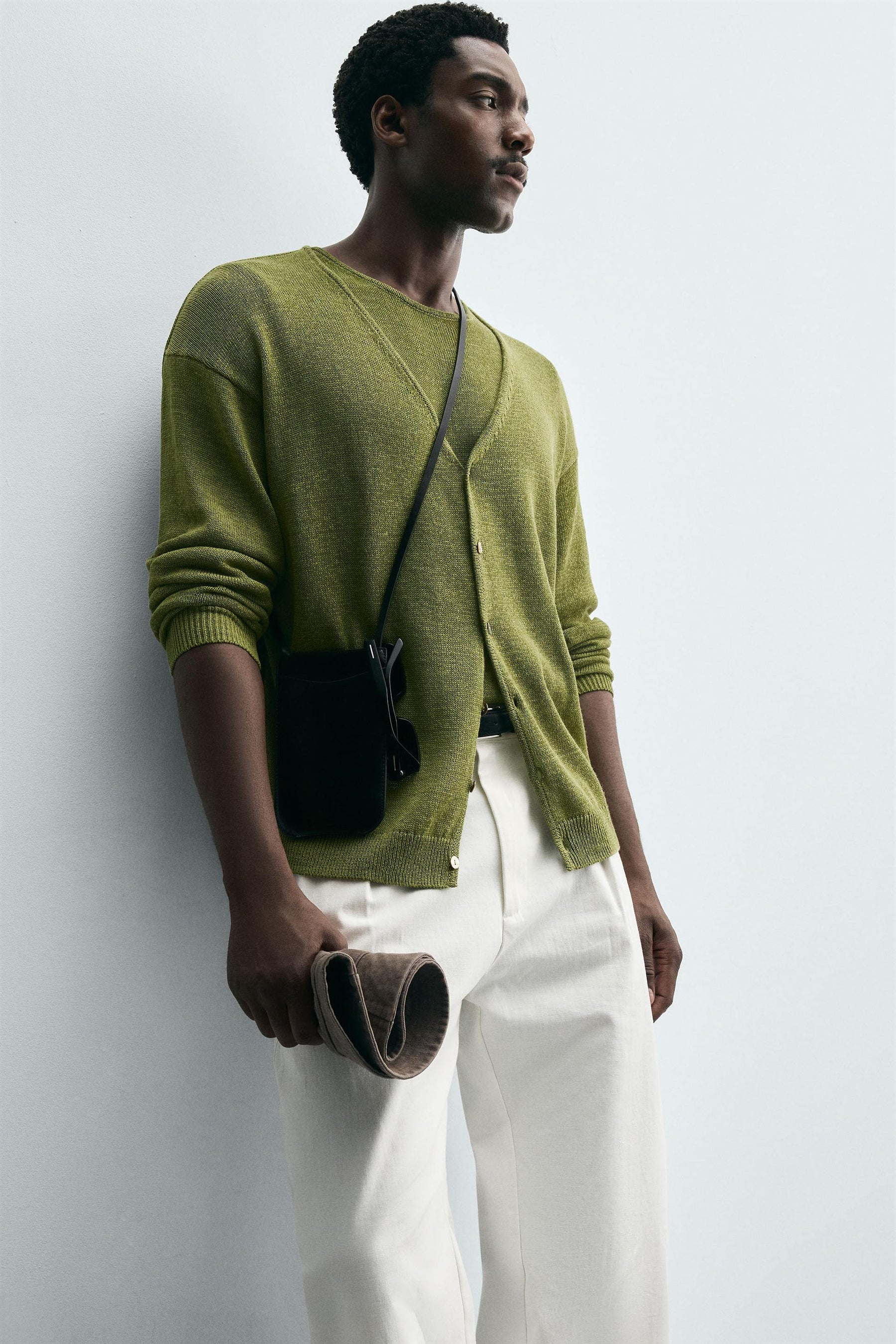 LINEN BLEND CARDIGAN - Image 6