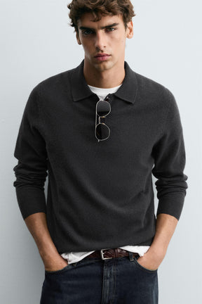 Wool Blend Polo