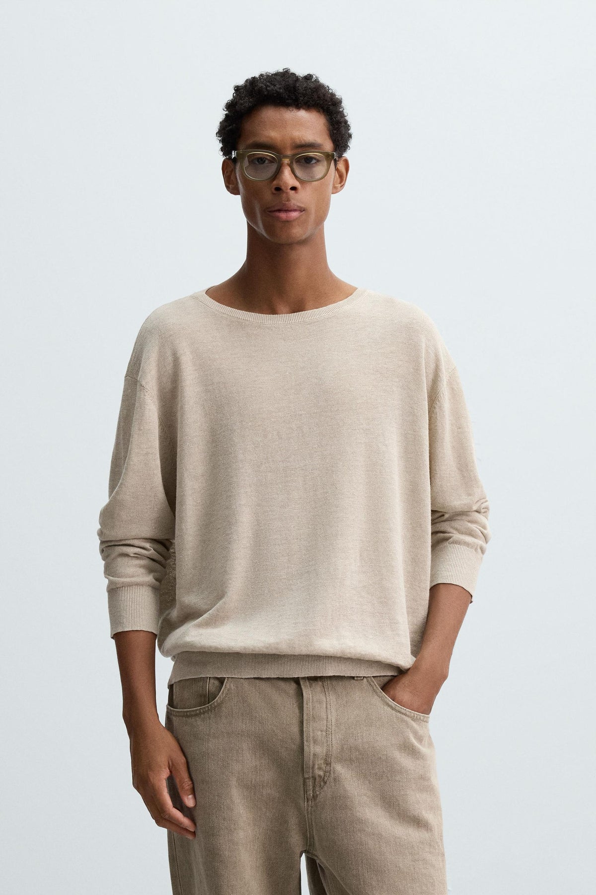LIGHTWEIGHT LINEN SWEATER - Image 2