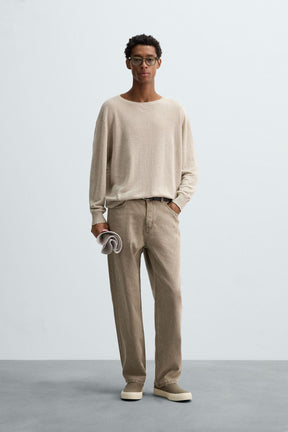 LIGHTWEIGHT LINEN SWEATER - Image 1