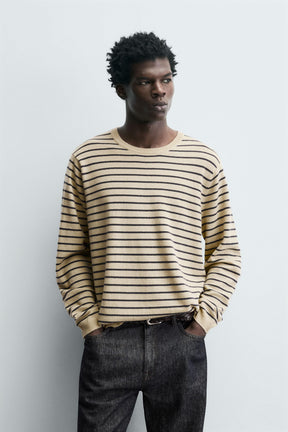 STRIPED WOOL BLEND JUMPER - Image 2