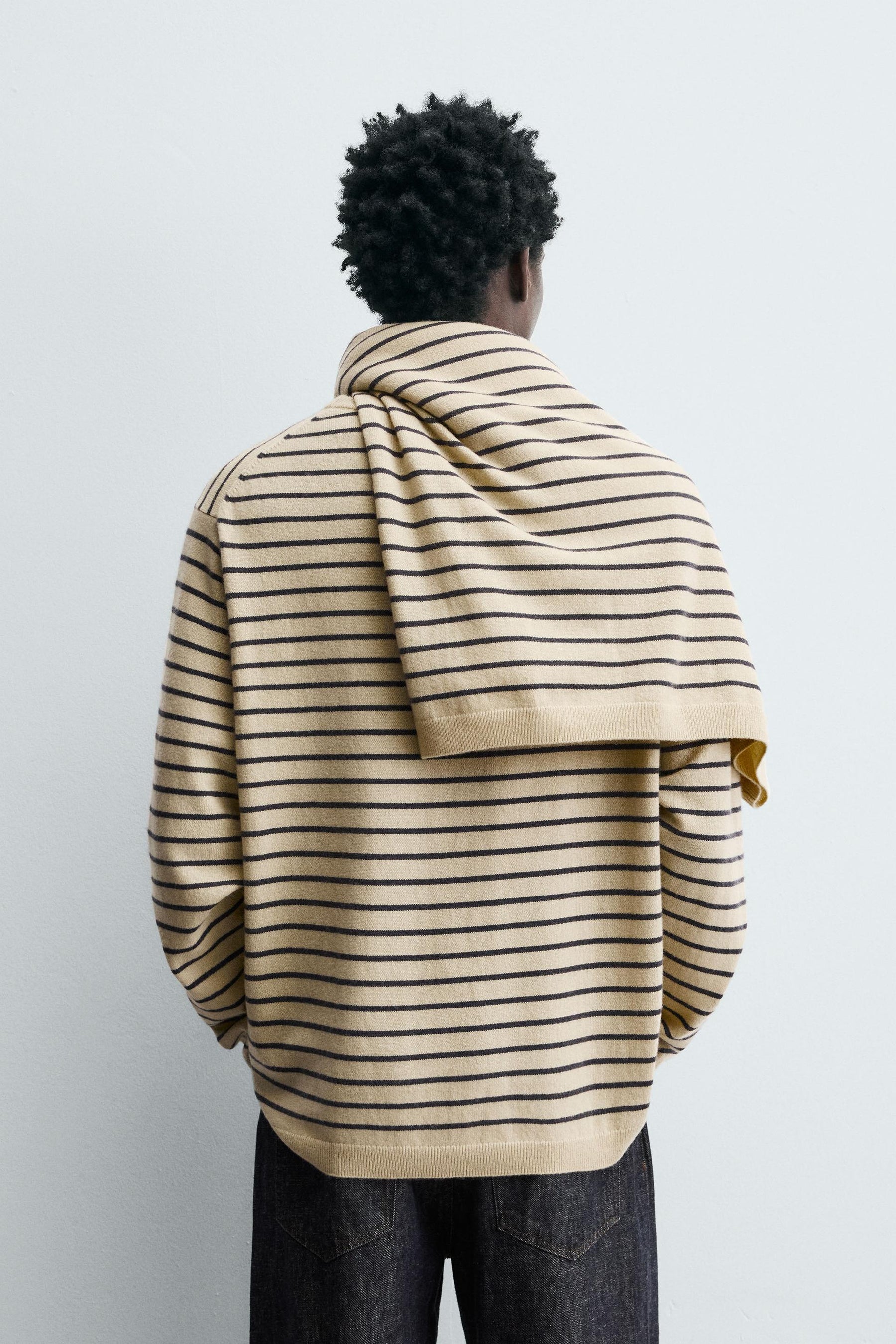 STRIPED WOOL BLEND JUMPER - Image 3