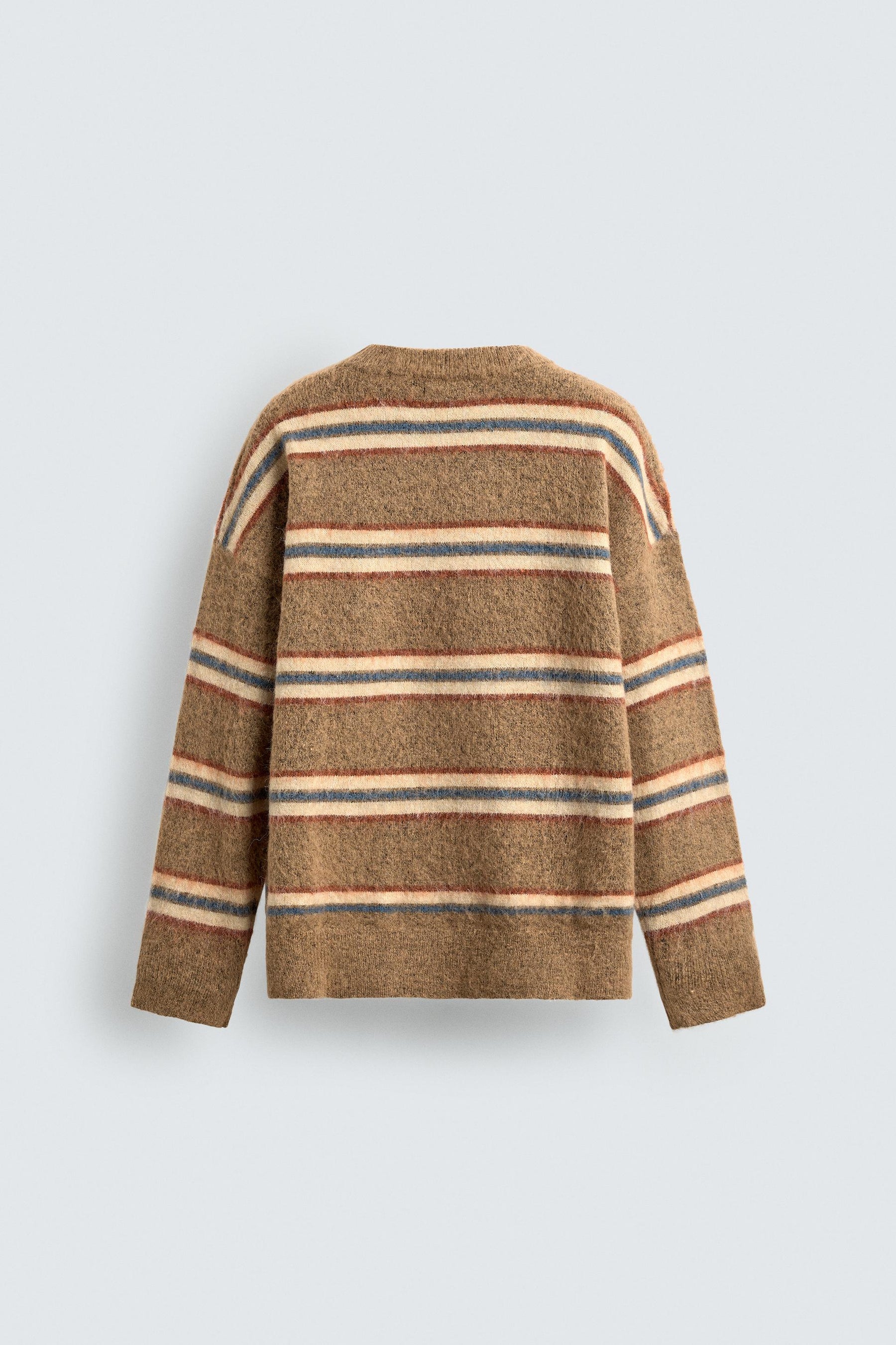 BRUSHED JACQUARD STRIPED JUMPER - Image 7
