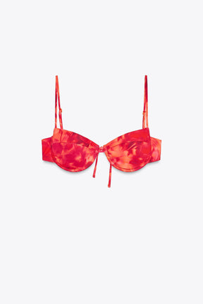 PRINTED UNDERWIRED BIKINI