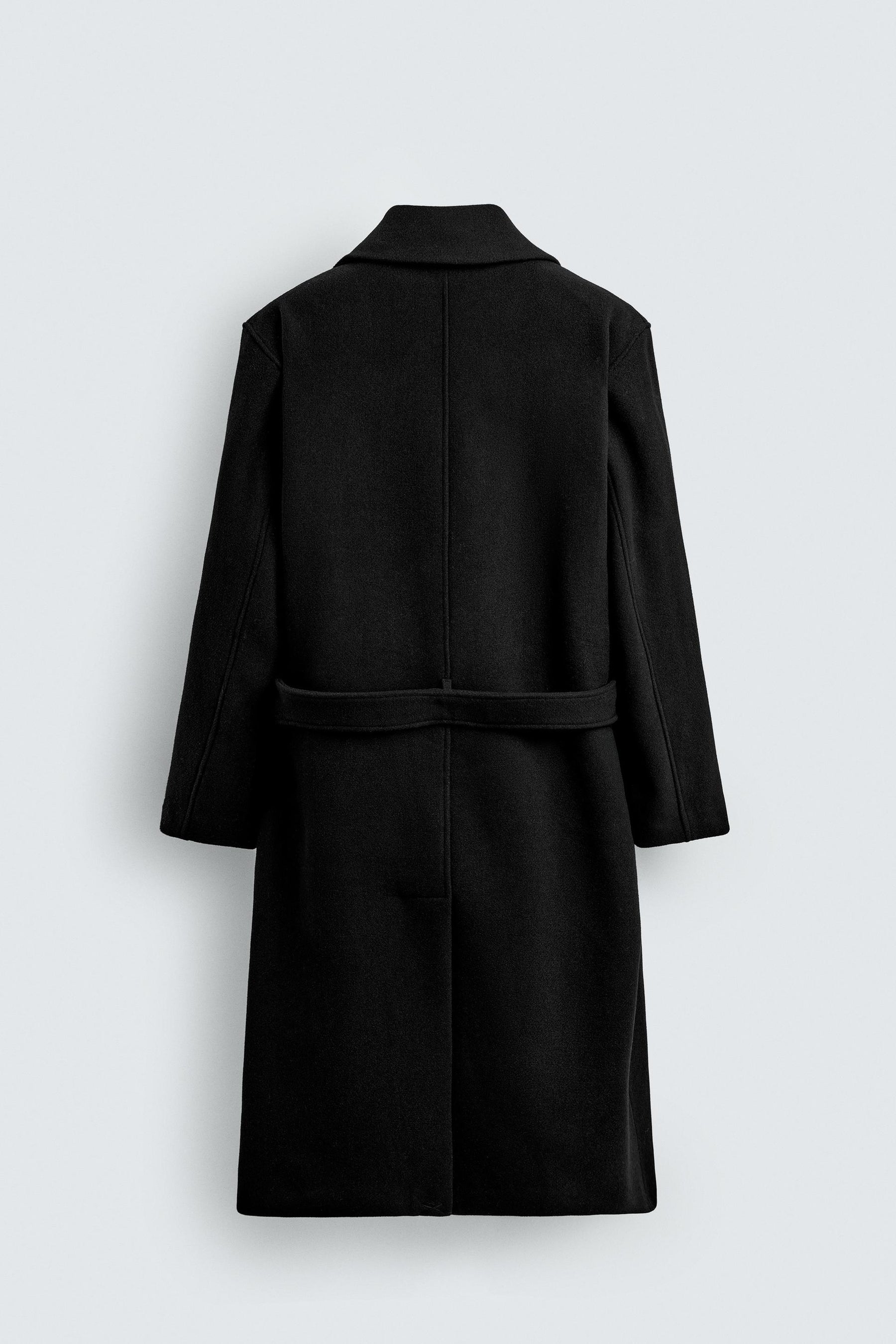 DOUBLE-BREASTED WOOL BLEND COAT WITH BELT - Image 8