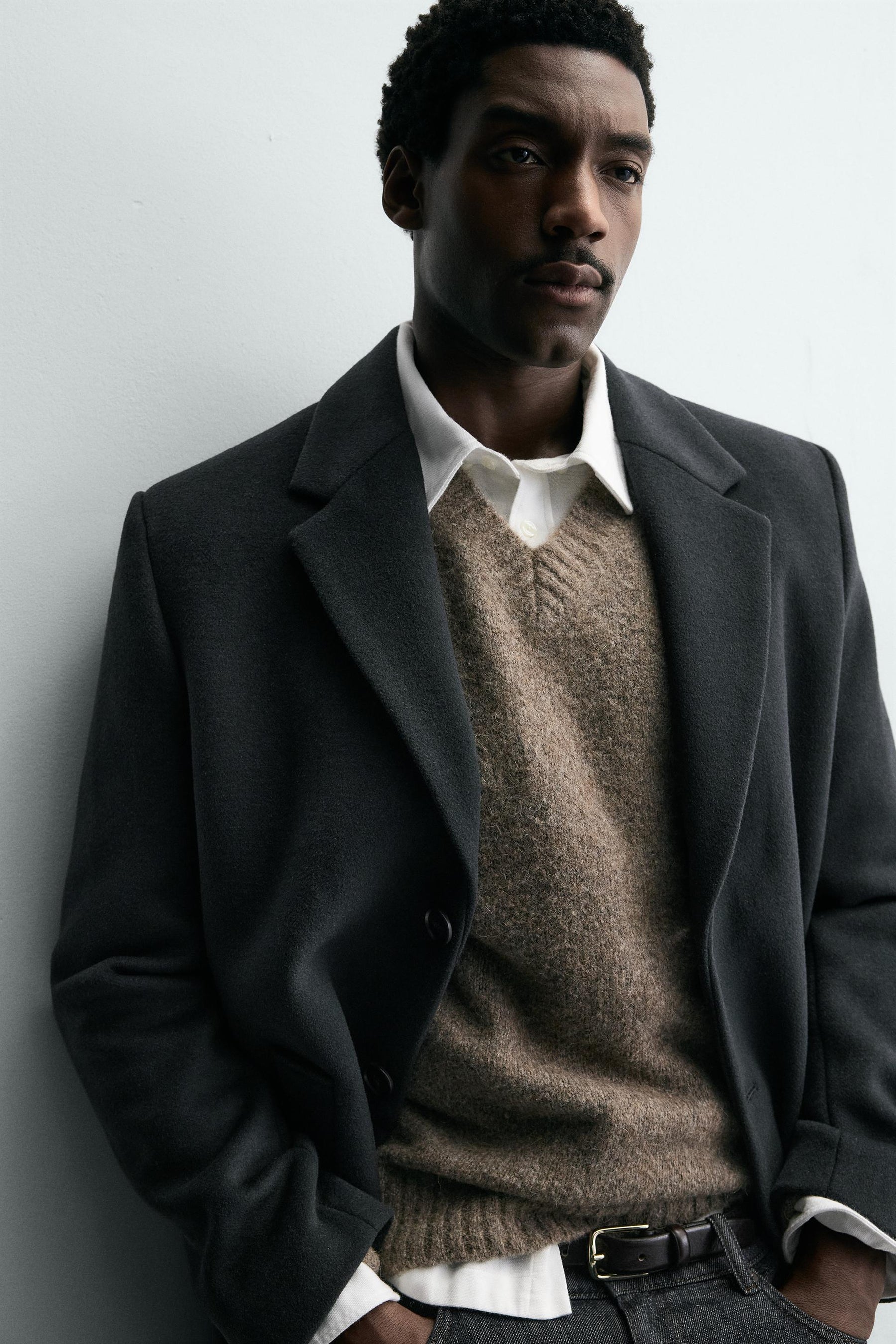 REGULAR FIT WOOL COAT - Image 5