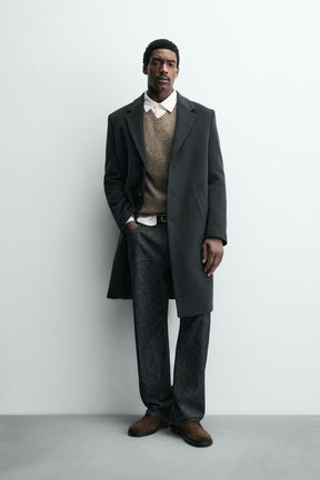 REGULAR FIT WOOL COAT - Image 1