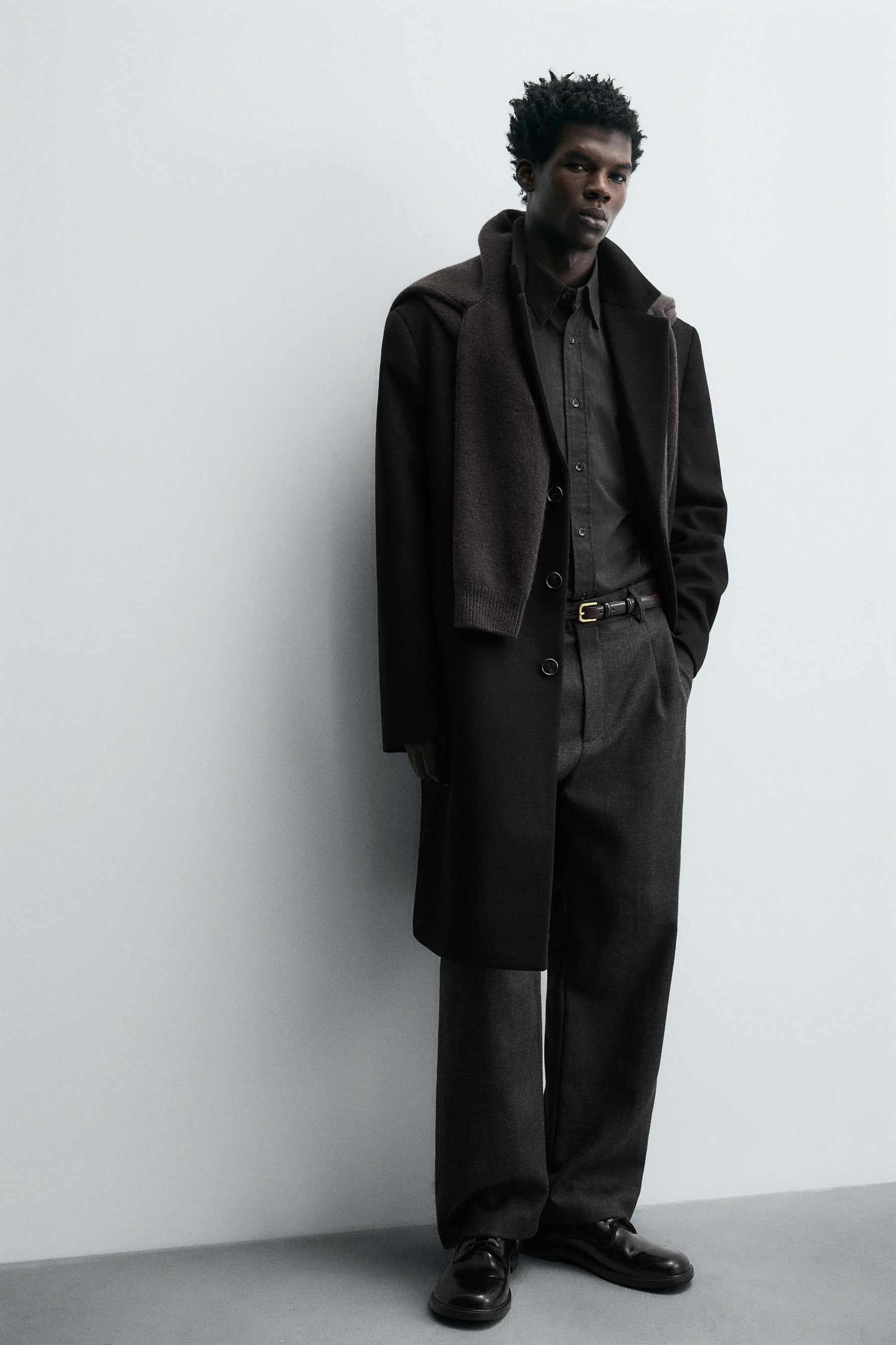 REGULAR FIT WOOL COAT - Image 6