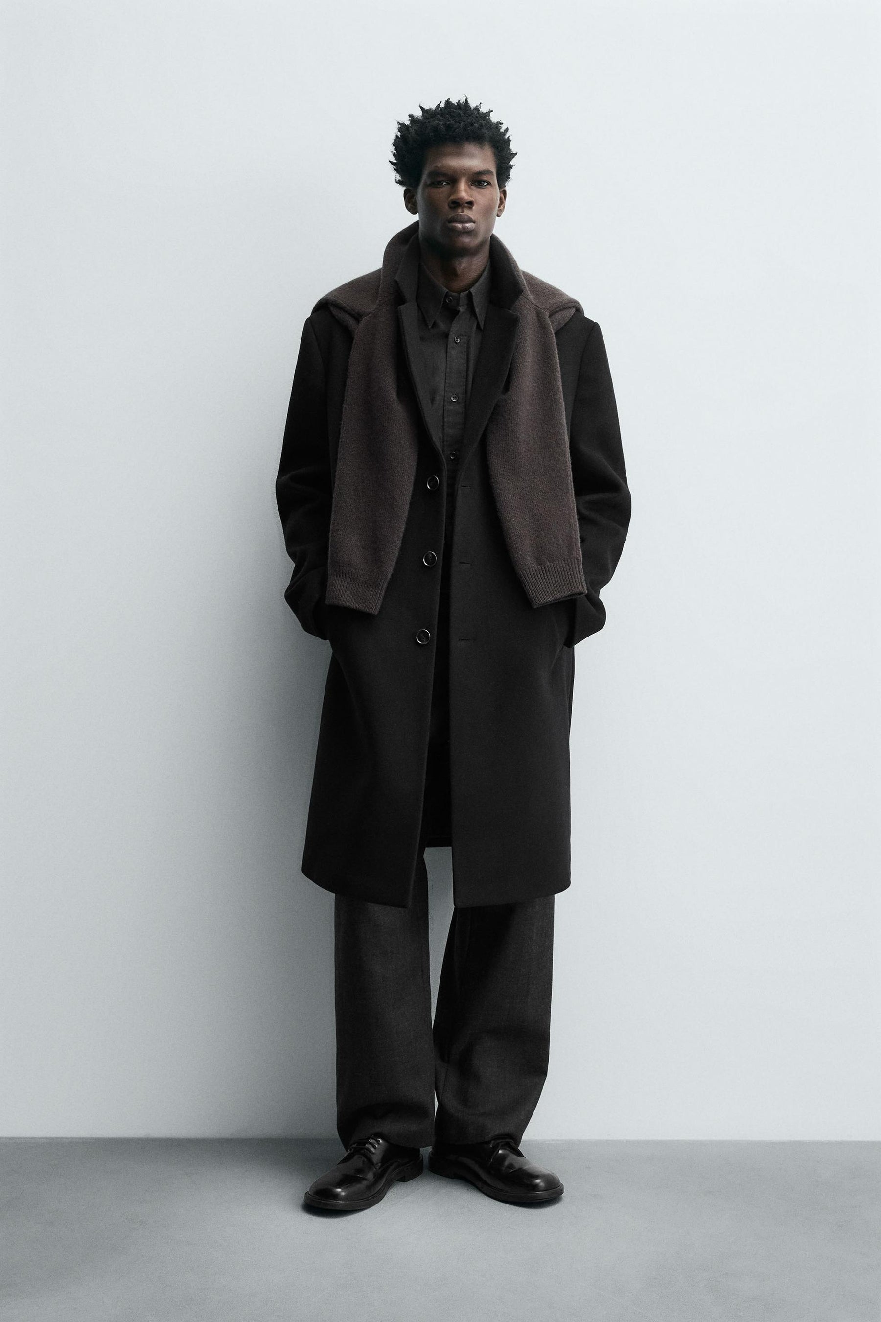 REGULAR FIT WOOL COAT - Image 1