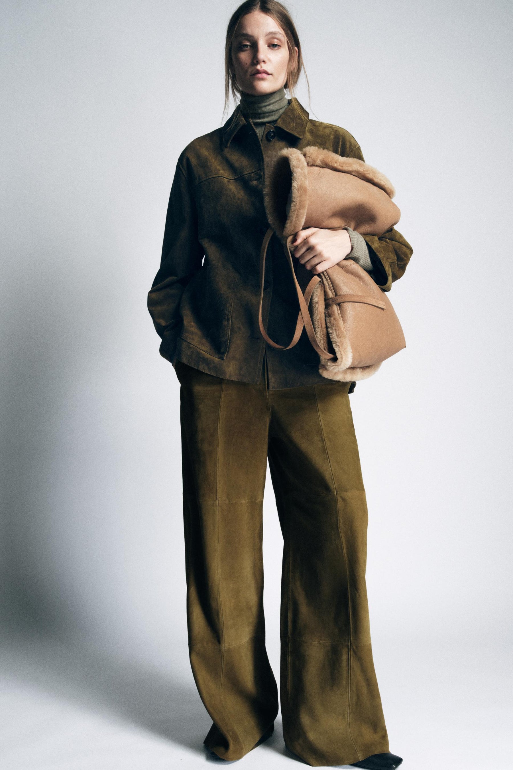 Suede leather jacket limited