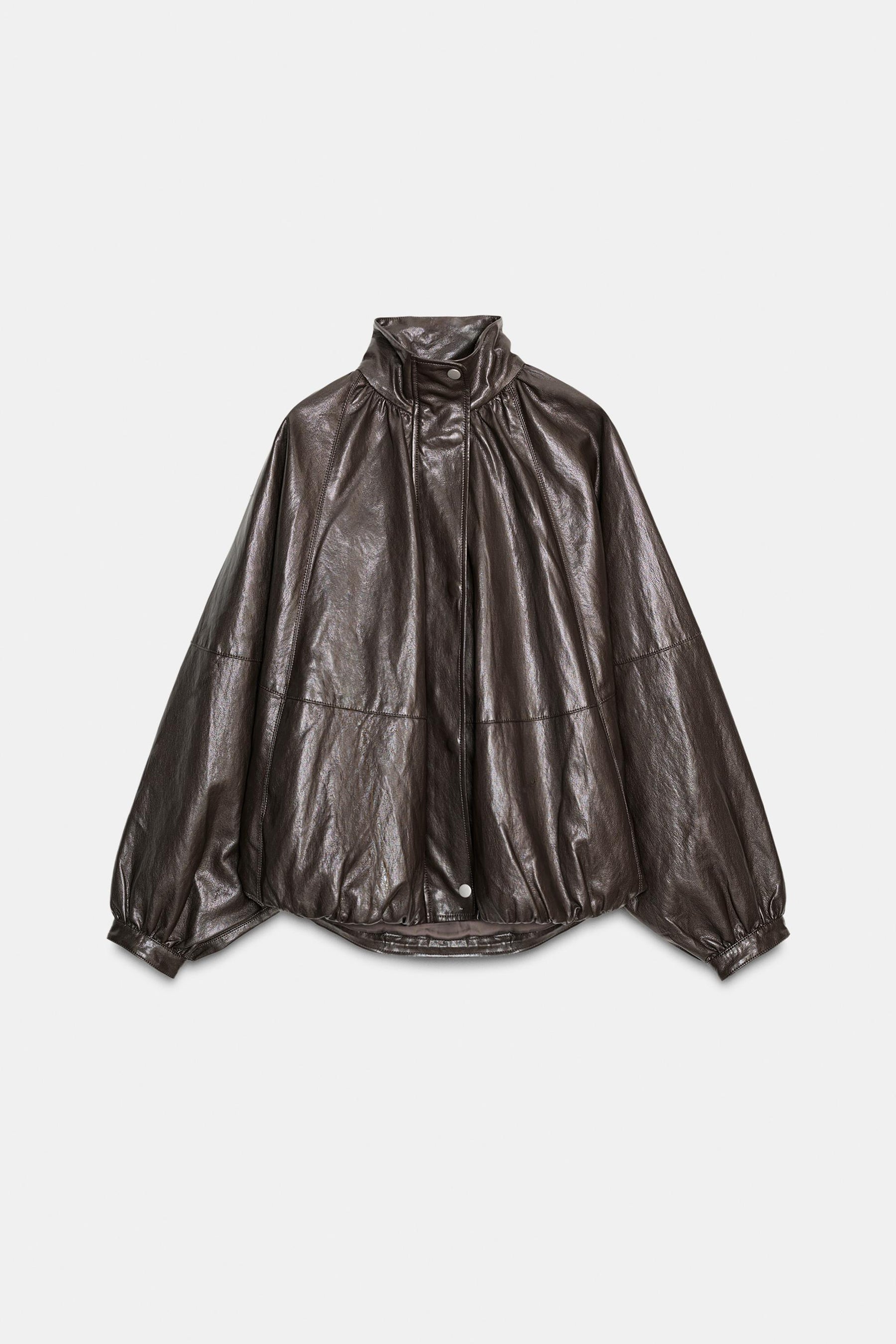Leather Bomber Jacket