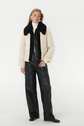 Faux Fur Patchwork Jacket