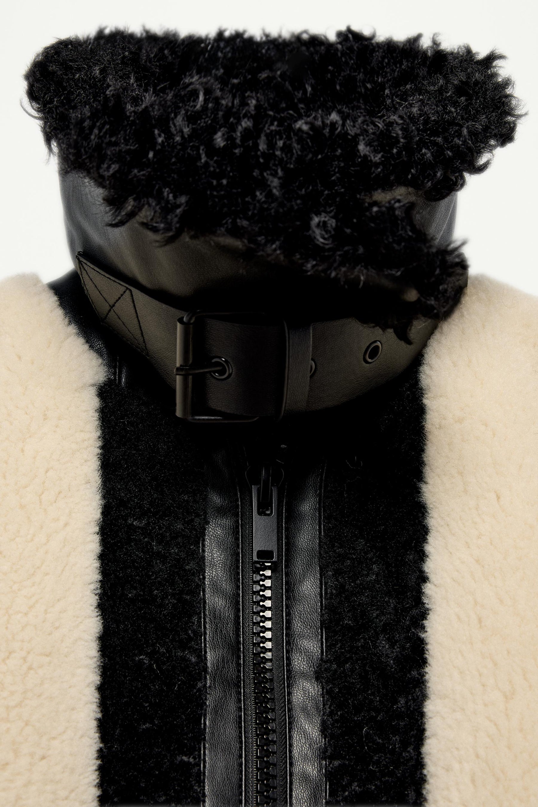 Faux Fur Patchwork Jacket