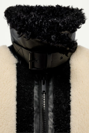 Faux Fur Patchwork Jacket