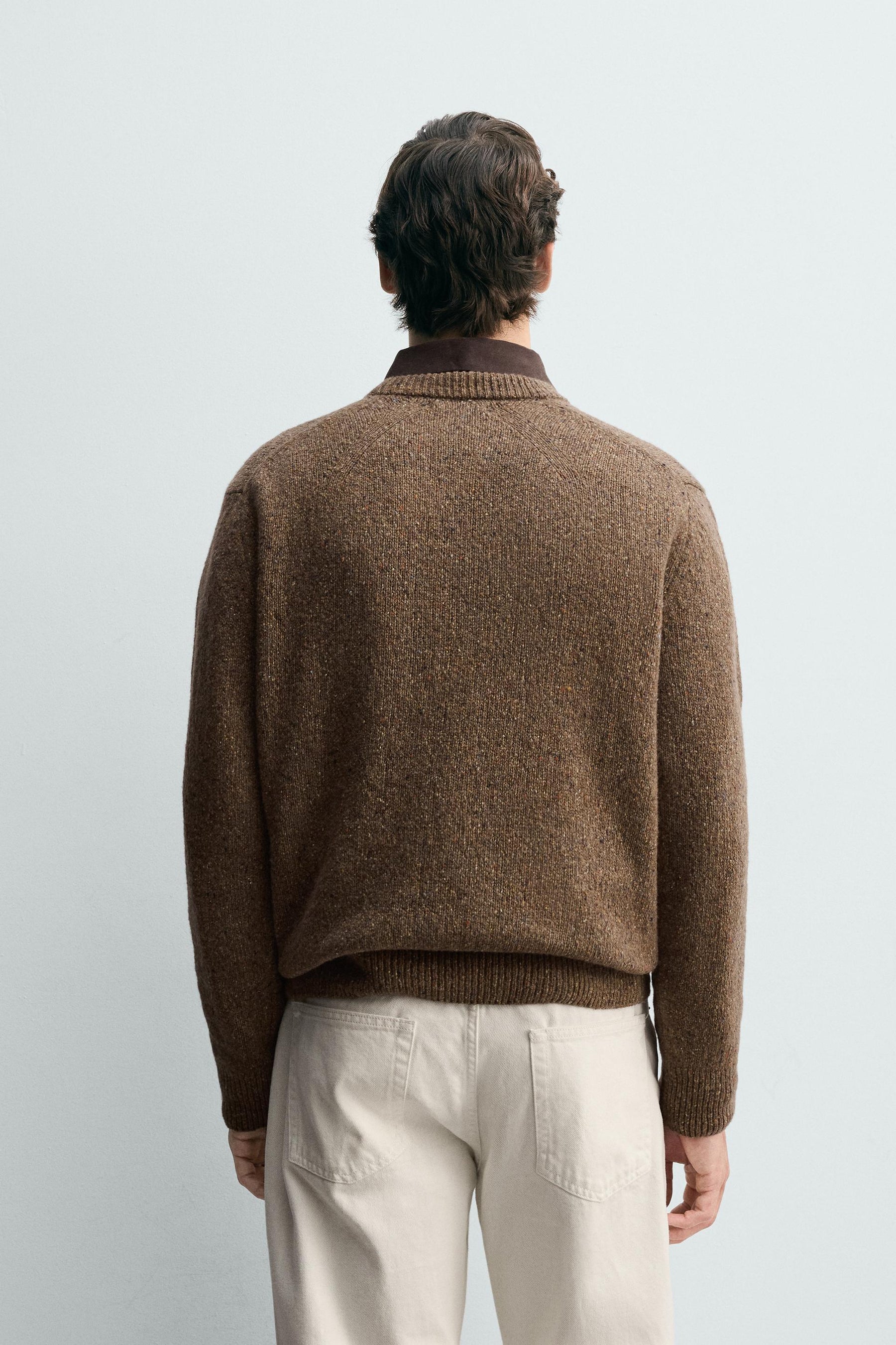 Buttoned Wool Pullover