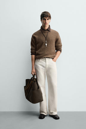 Buttoned Wool Pullover