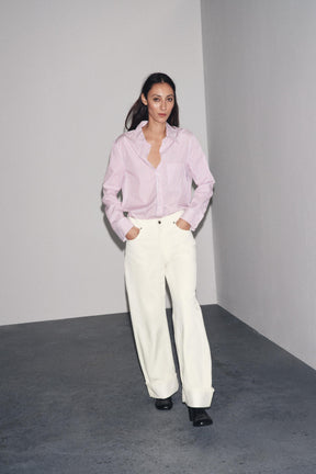 Striped Poplin Shirt