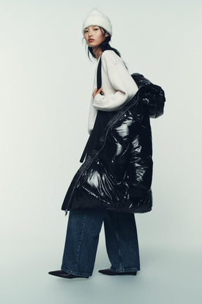 LONG SHINY ANORAK - Image 4