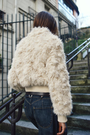 Faux Fur Bomber Jacket
