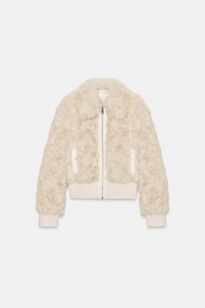 Faux Fur Bomber Jacket