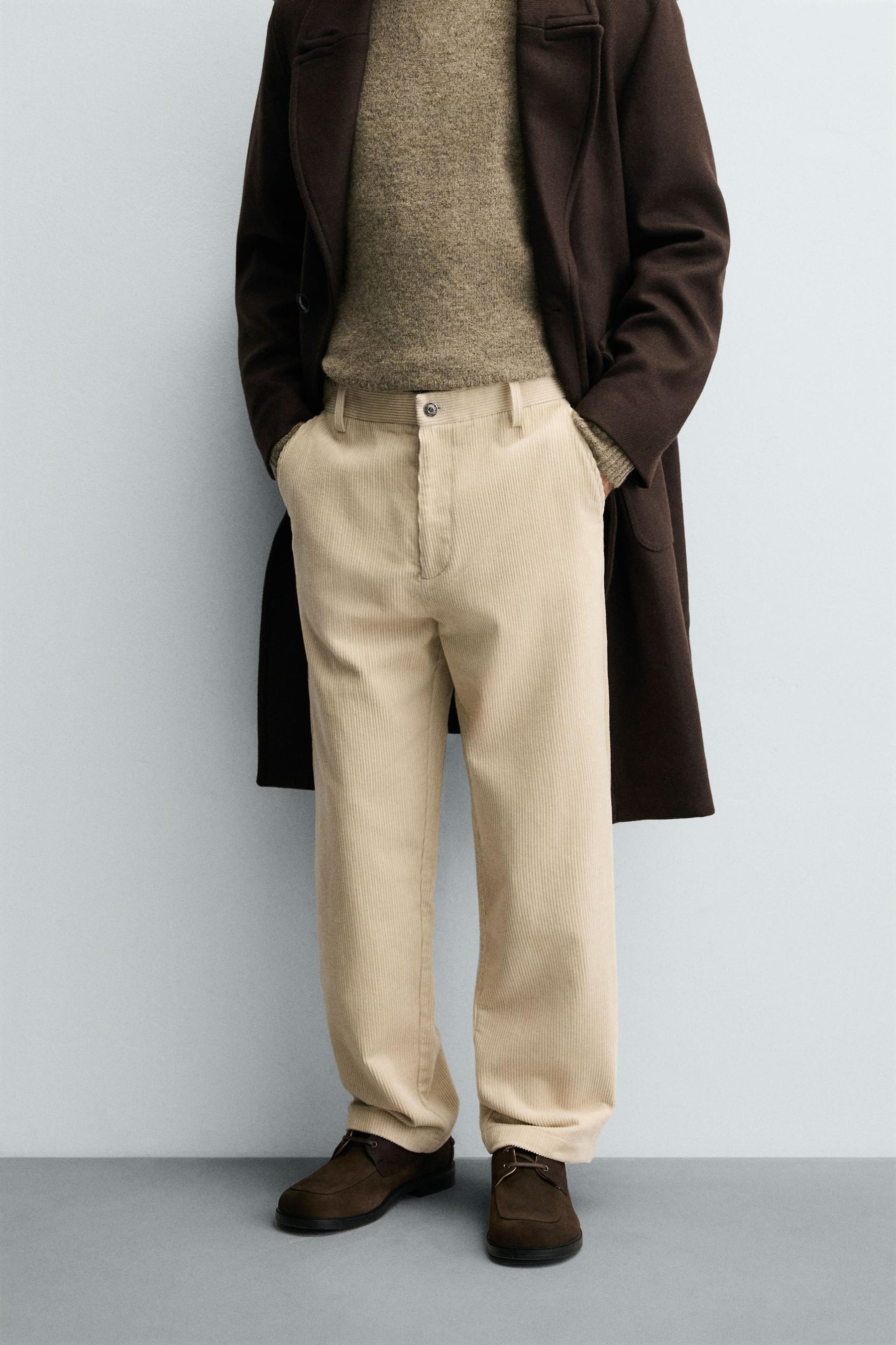 REGULAR FIT CORDUROY TROUSERS - Image 2