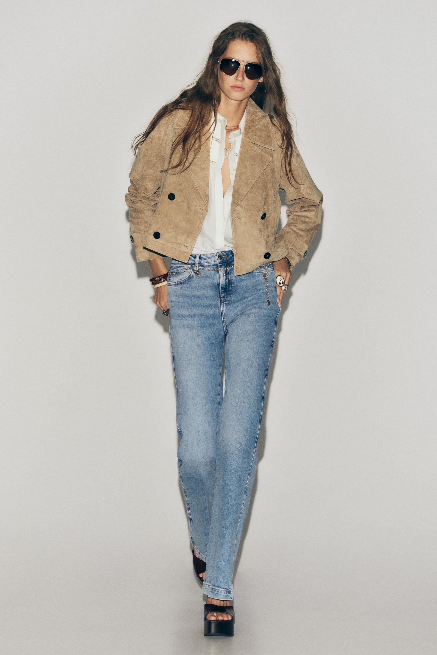 Leather Cropped Jacket