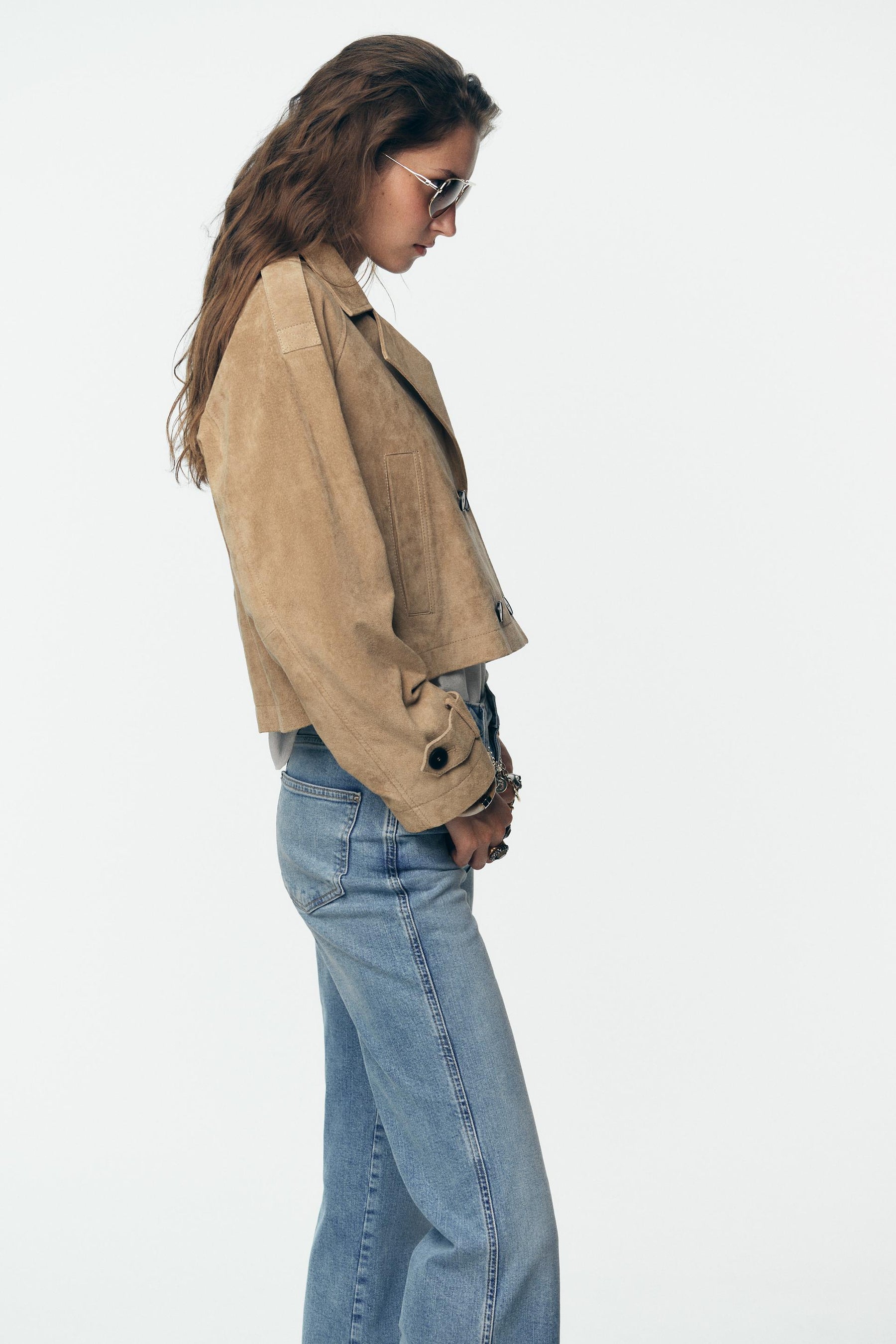 Leather Cropped Jacket