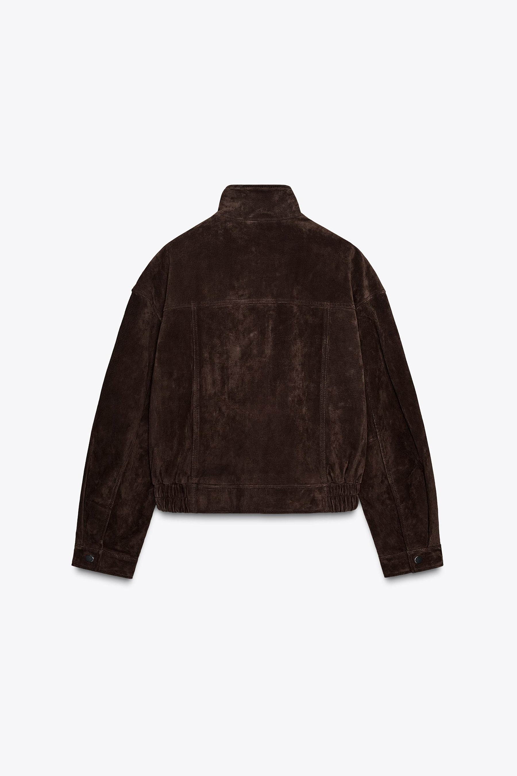 LEATHER SUEDE BOMBER JACKET