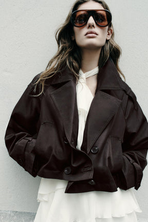 DOUBLE-BREASTED SHORT JACKET - Image 2