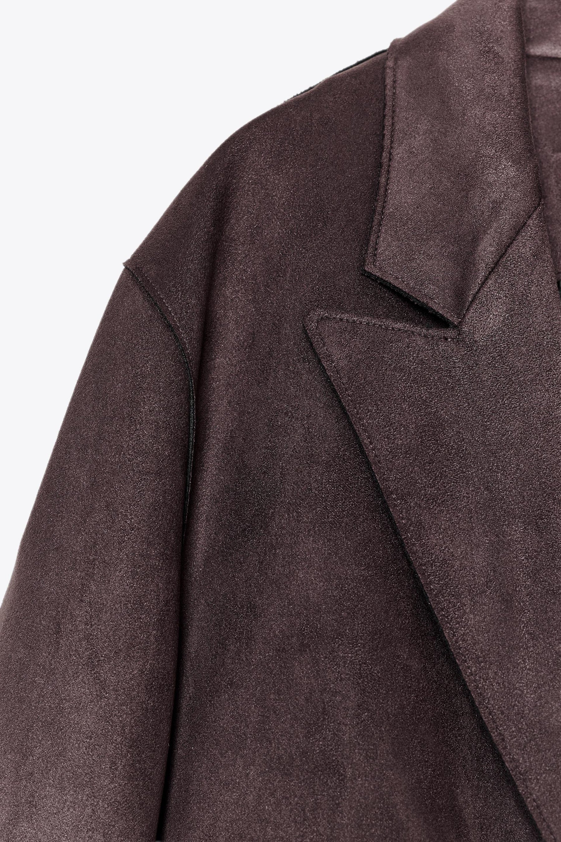 FAUX SUEDE BLAZER - Image 7