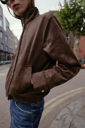 Faux Suede Jacket