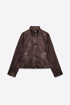 Faux Suede Jacket