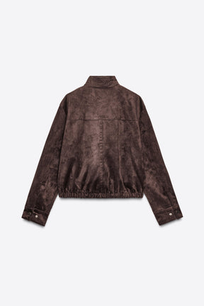 Faux Suede Jacket