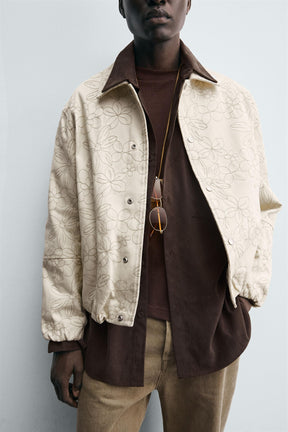 FLORAL JACQUARD JACKET - Image 5