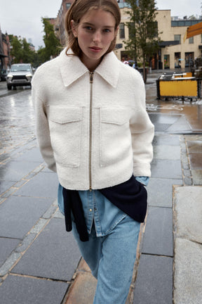 Bouclé Jacket with Pockets