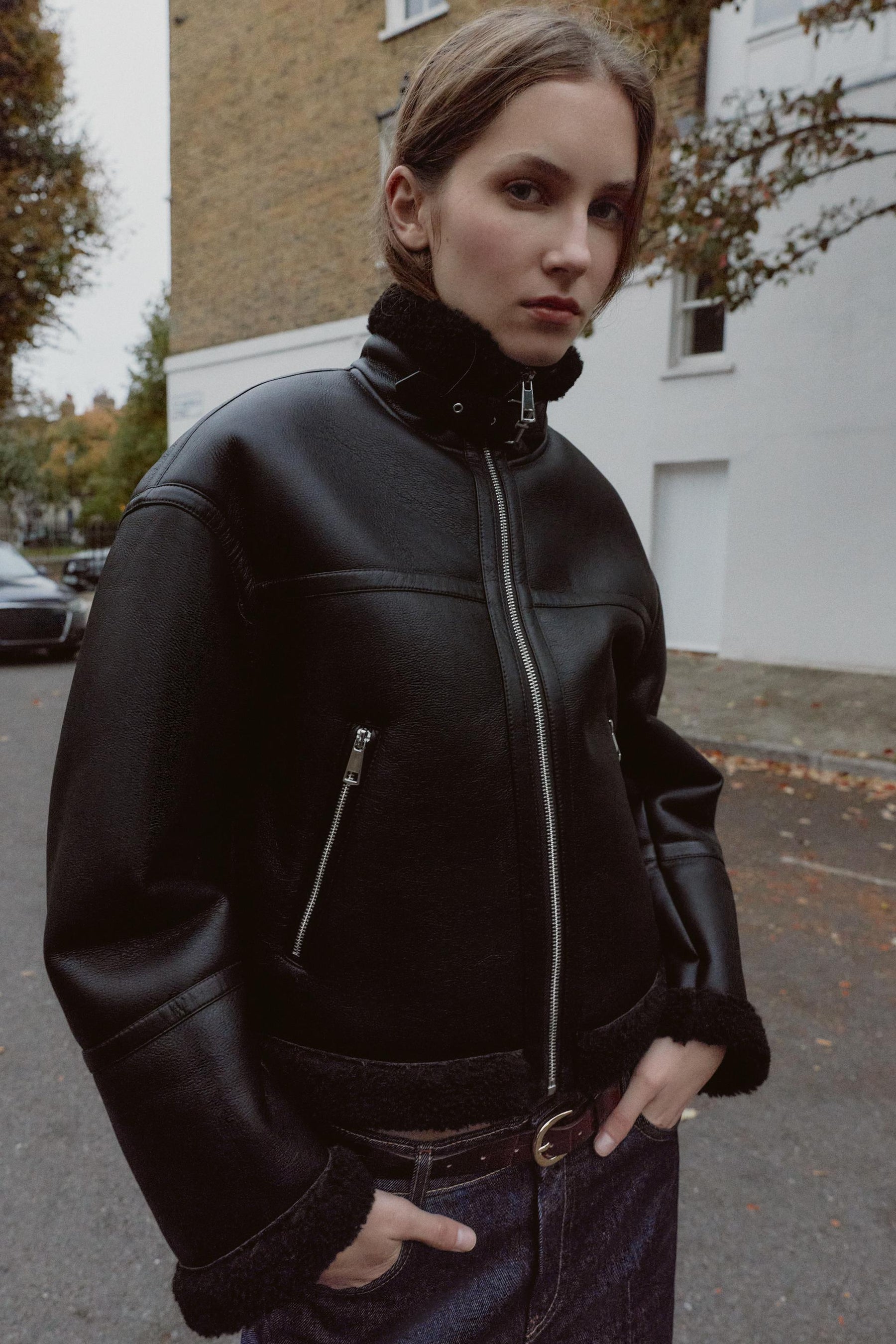 Faux Shearling Jacket