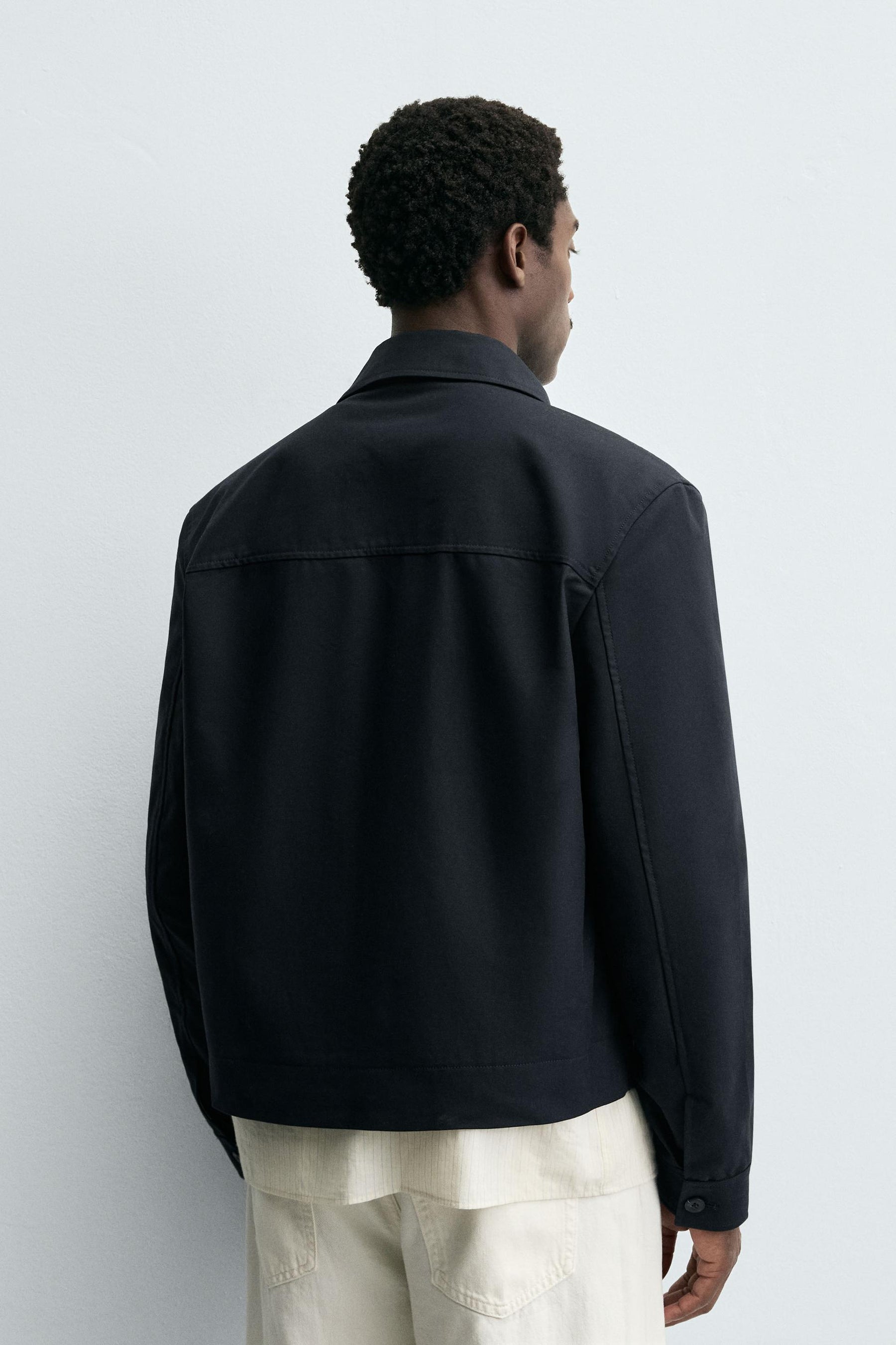 CROPPED FIT COTTON JACKET - Image 3