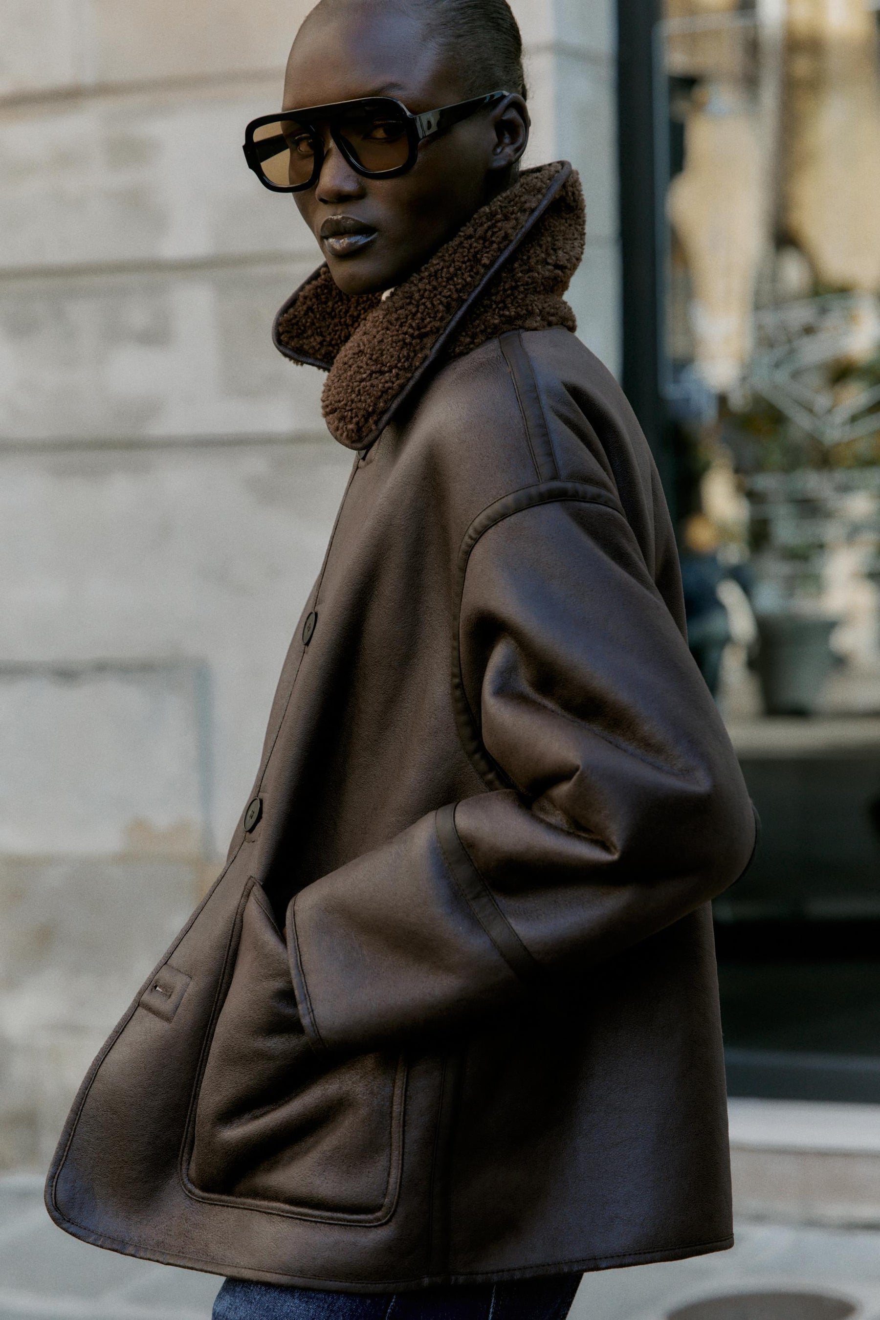 REVERSIBLE DOUBLE-FACED JACKET