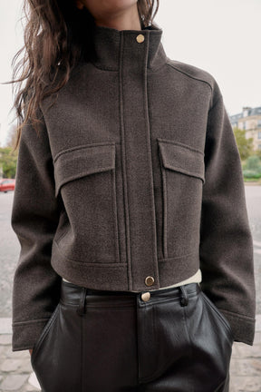 SOFT HIGH NECK JACKET - Image 5