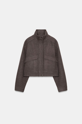 SOFT HIGH NECK JACKET - Image 6