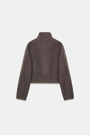 SOFT HIGH NECK JACKET - Image 7