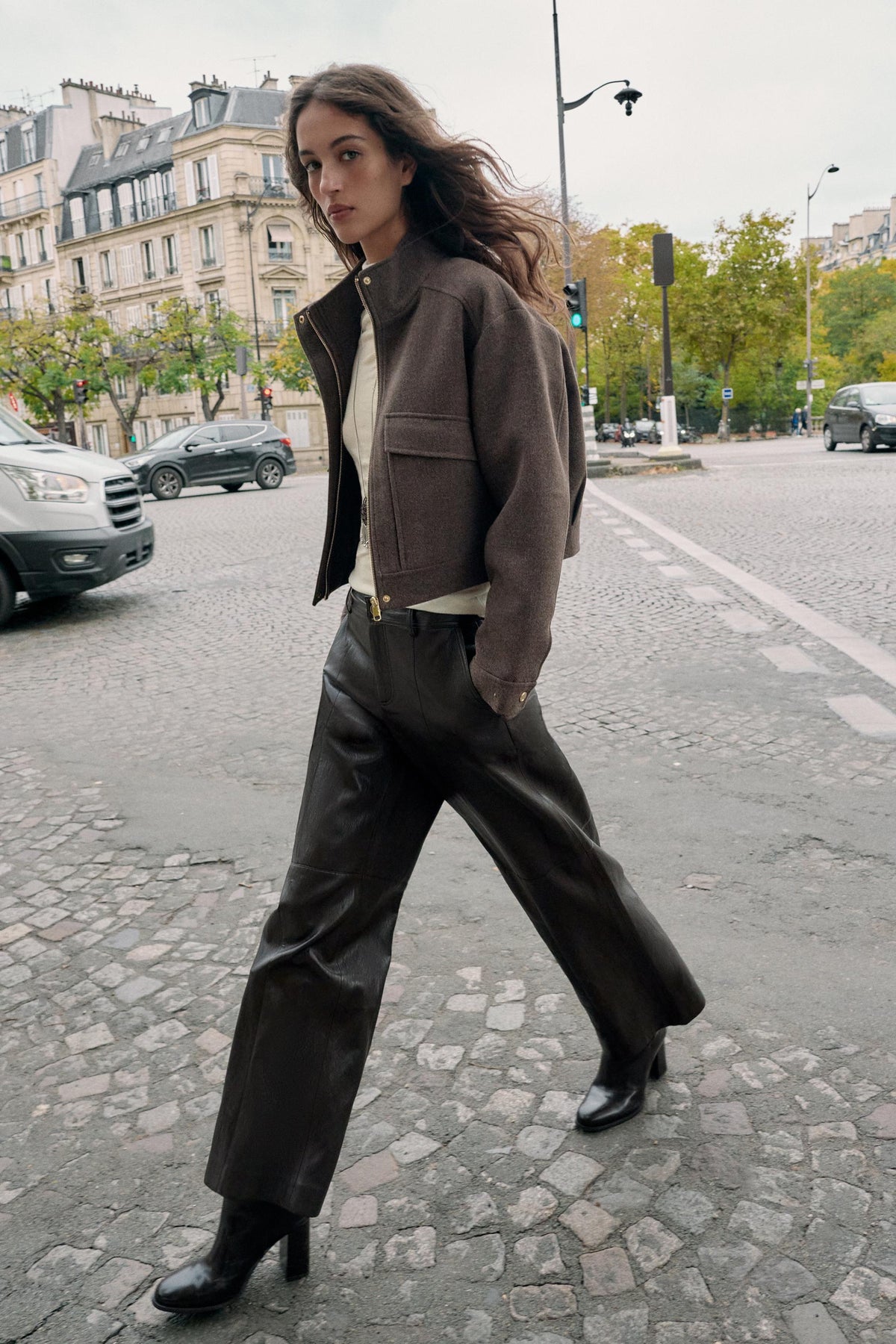 SOFT HIGH NECK JACKET - Image 1