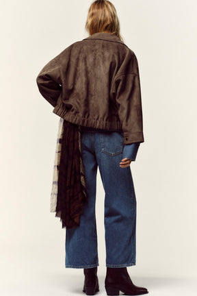 FAUX SUEDE JACKET