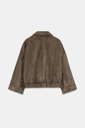 FAUX SUEDE JACKET