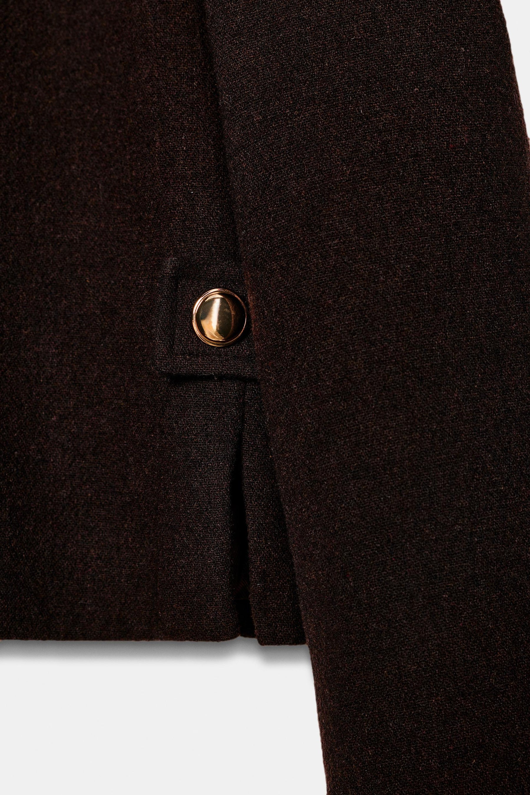WOOL BLEND NECK JACKET