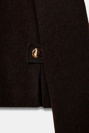 WOOL BLEND NECK JACKET