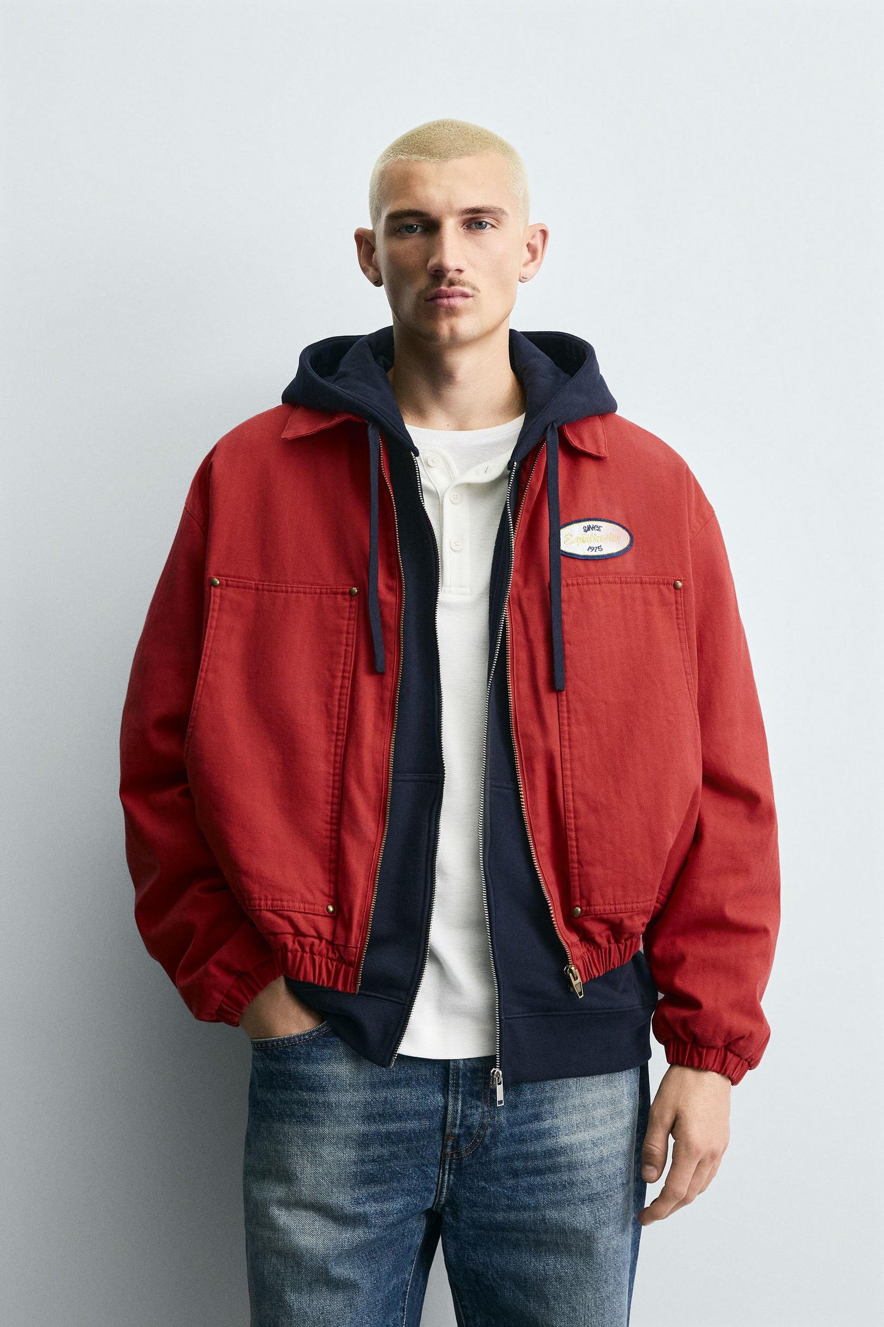 BOXY FIT EMBROIDERED JACKET - Image 2