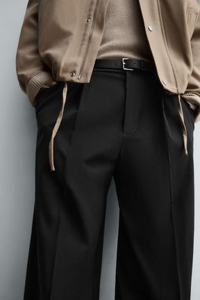 PLEATED TEXTURED TROUSERS - Image 6