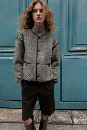 REVERSIBLE JACKET WITH FAUX LEATHER TRIMS - Image 2